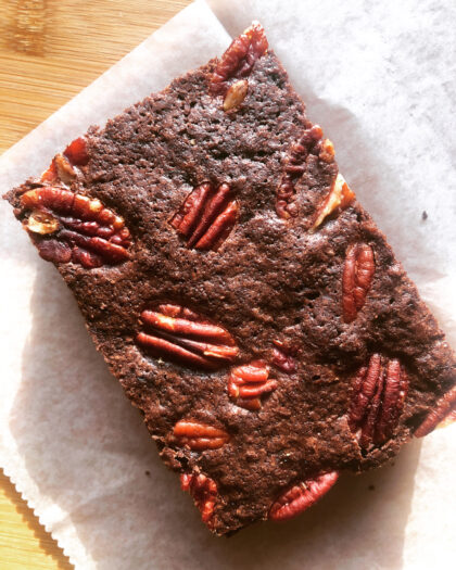 brownie with pecans