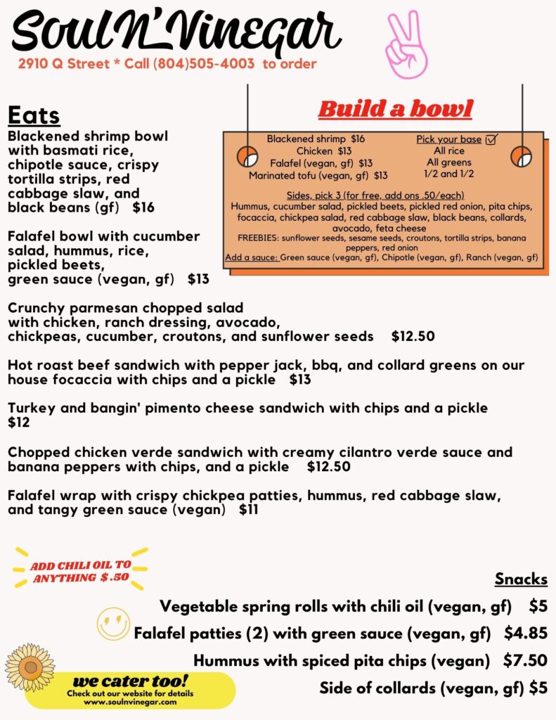 restaurant menu